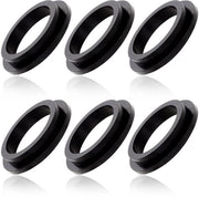 Set di O-Ring 6 pezzi - Componenti di ricambio - Anelli in gomma - Compatibile con la pompa del filtro di sabbia Intex - Dimensioni 5,6x1x3,8cm - Nero - Anello di filtro