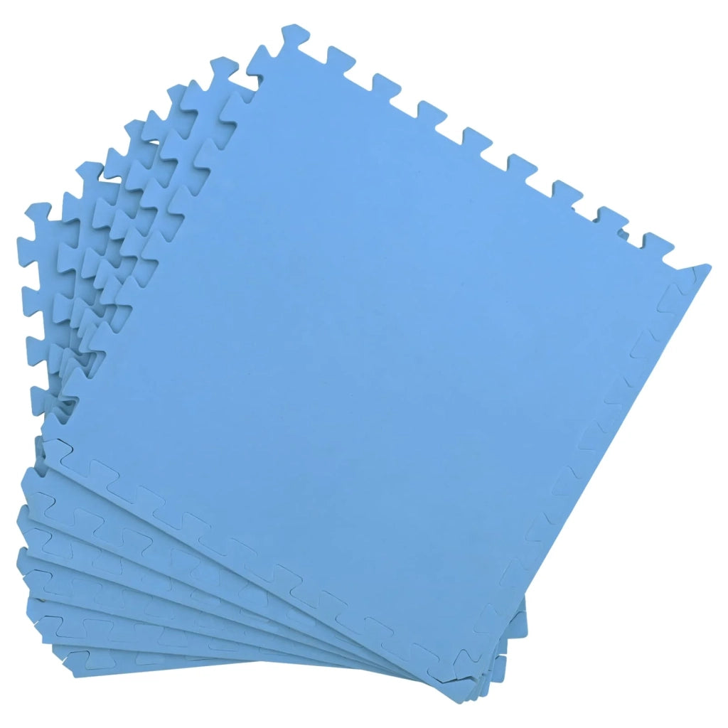 Tappetino per piscina 50 pcs Blu 18 m² Schiuma EVA 3433299
