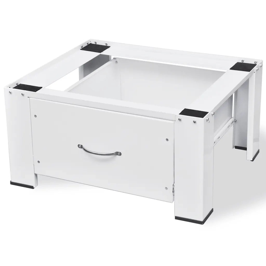 Supporto Alzatina per Lavatrice Bianco con Cassetto