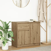 Credenza con Cassetto Rovere Artigianale 71x35x65 cm Truciolato 861606