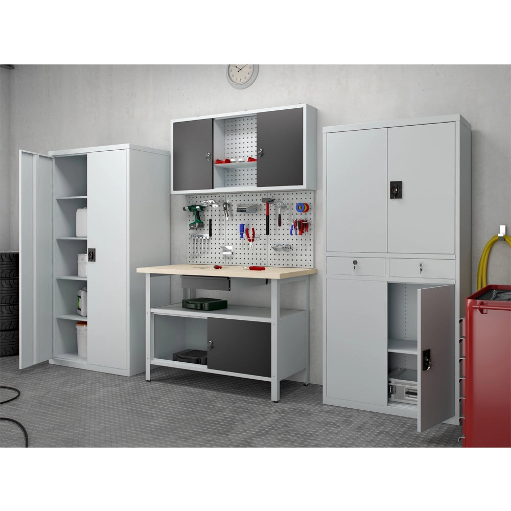 Vicco Armadietto per attrezzi Grigio 240 x 202 cm