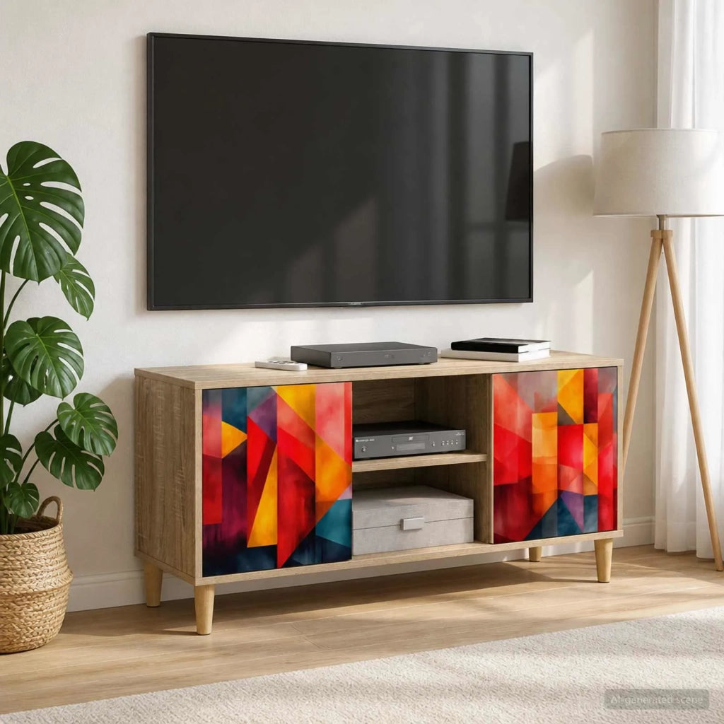 Mobile TV HEESCH 102 x 33 x 50 cm Sonoma Legno ingegnerizzato 8007038