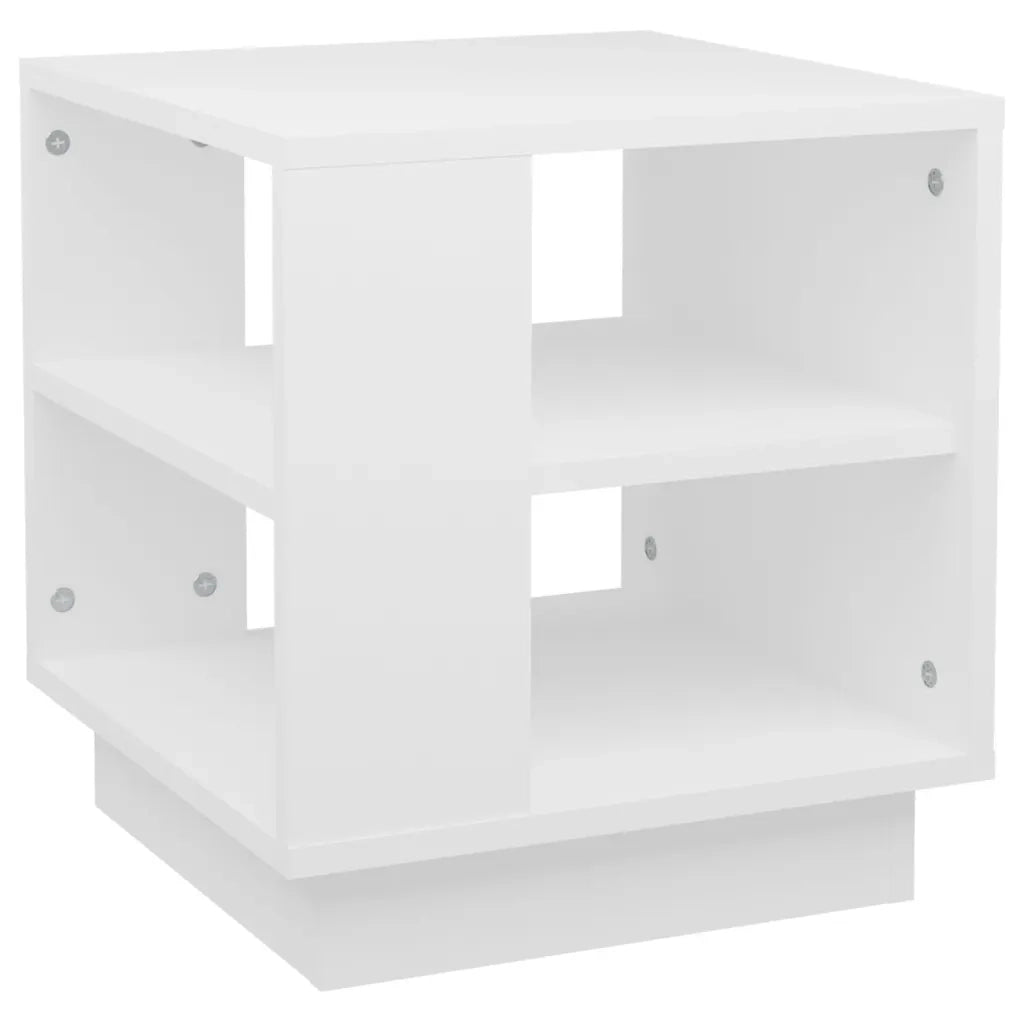 Tavolino da Salotto Bianco 40x40x43 cm in Legno Multistrato 810298