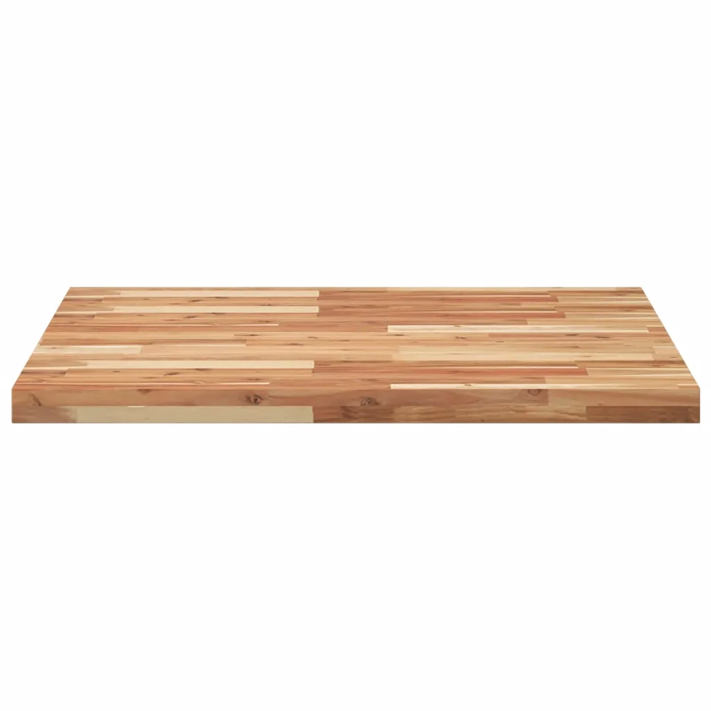 Piano Tavolo Quadrato 80x80x4 cm in Legno Massello di Acacia 4008728