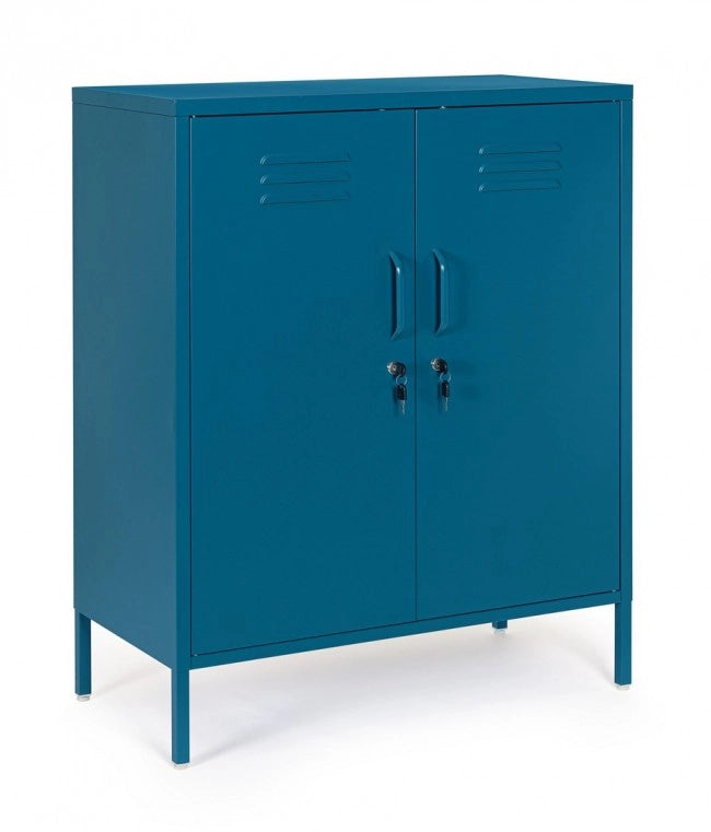 Credenza blu 40x80x101,5h in acciaio