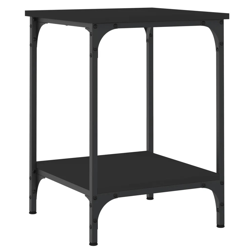 Tavolino da salotto | Tavolino da caff¨¨ | Tavolino da Soggiorno Nero 40x40x55 cm in Legno Multistrato