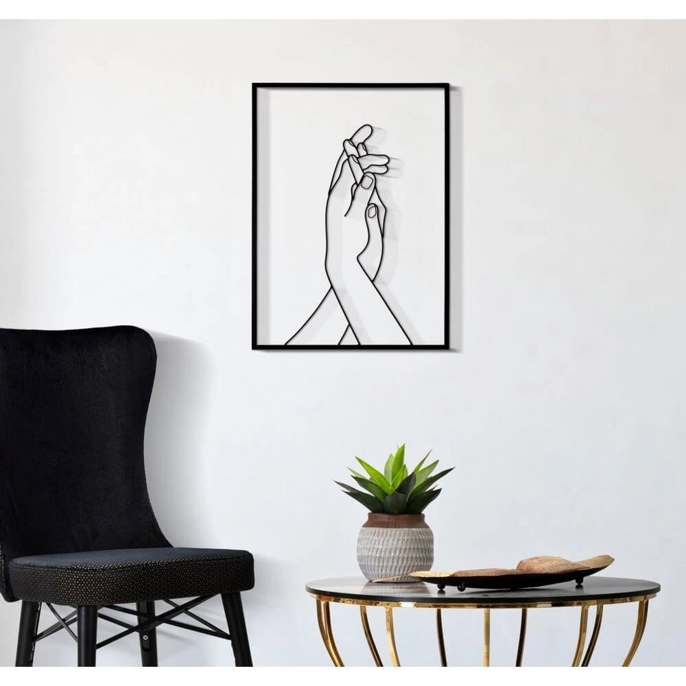 Decorazione Parete Ferro Mani Semplici cm 40X55 - SIMPLY HANDS