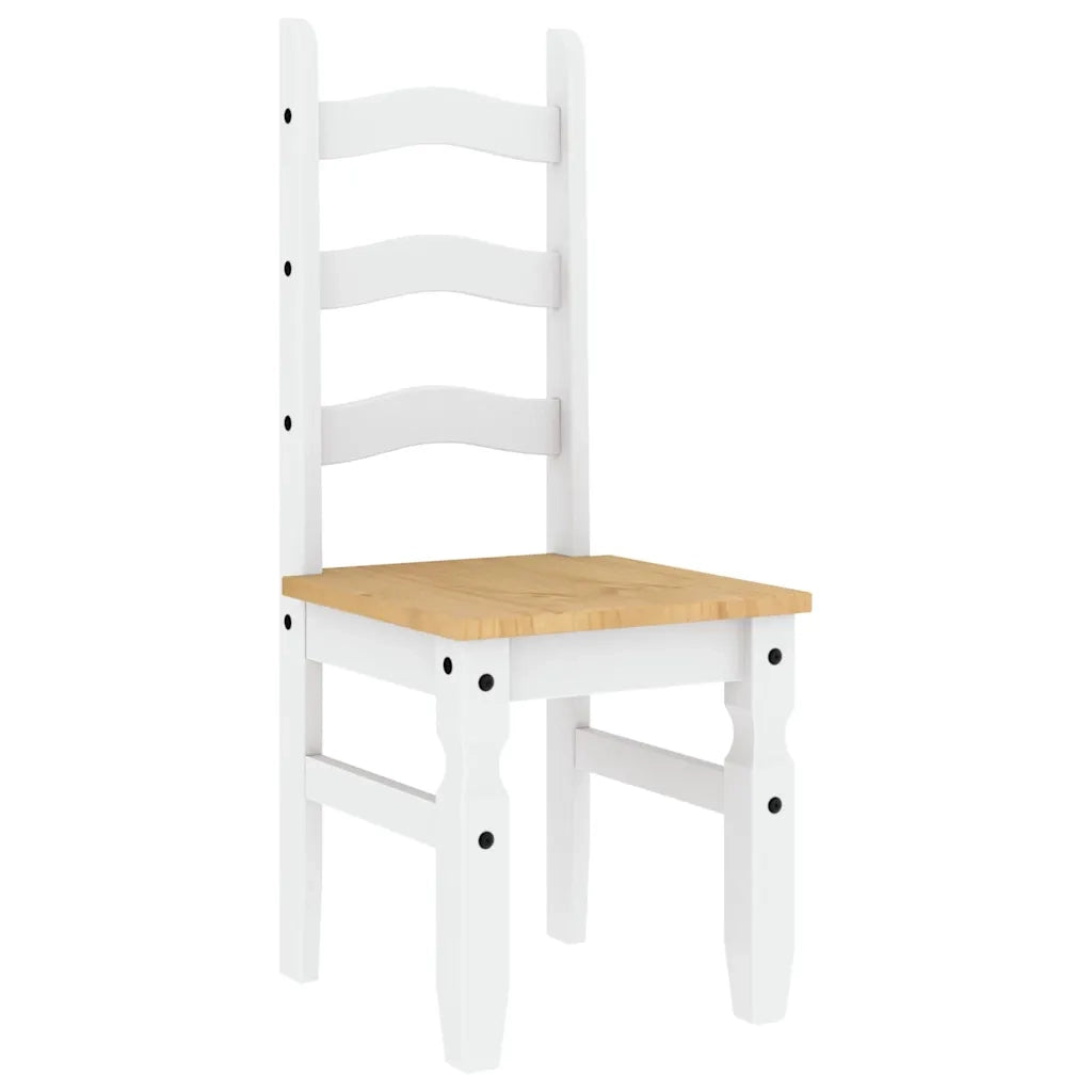Set da Pranzo 3 pz PANAMA Bianco in Legno Massello di Pino 3345208