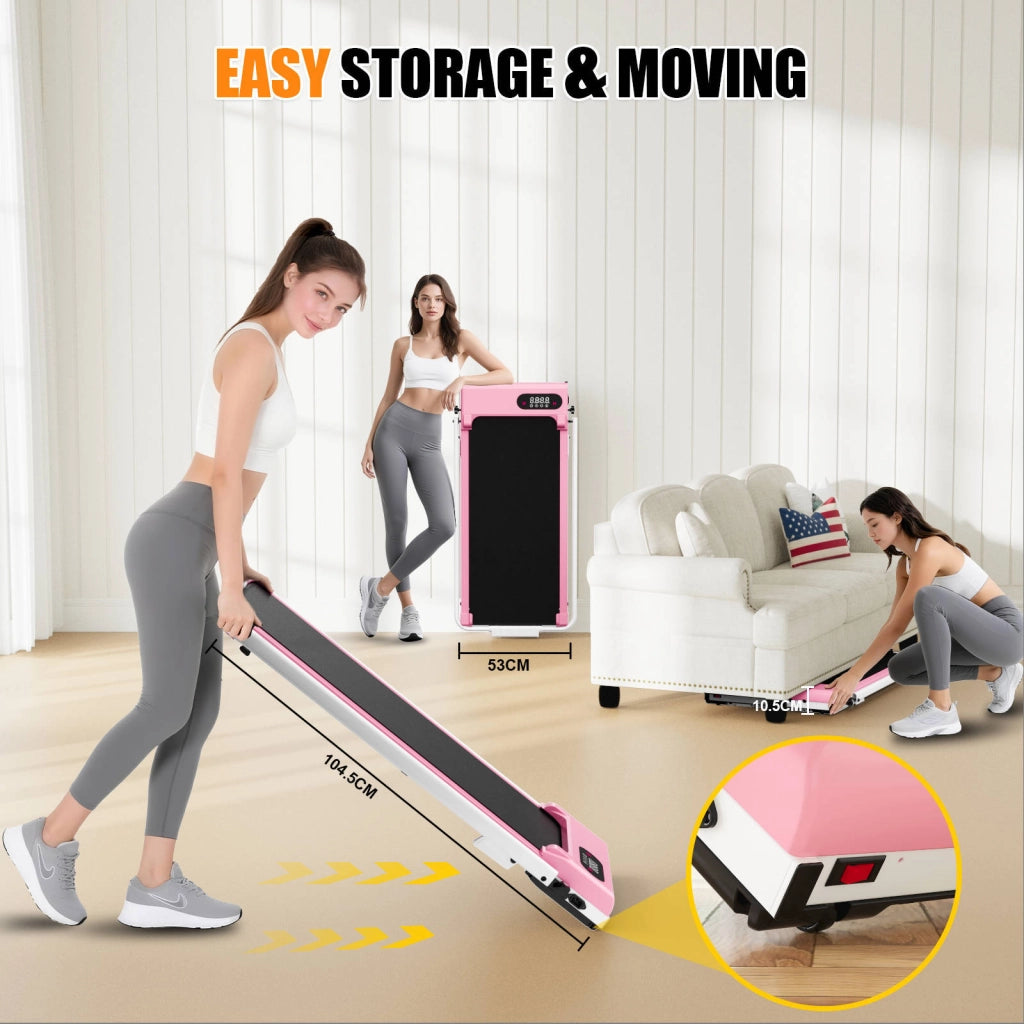 Tapis roulant, inclinazione del 7%, tapis roulant elettrico pieghevole 3 in 1, 2,5 CV, 8 km/h, telecomando, compatto e portatile