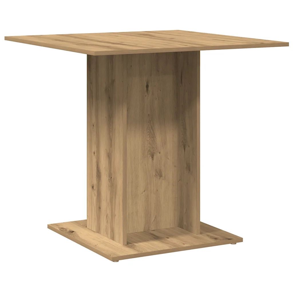 Tavolo Pranzo Rovere Artigianale 80x80x75 cm Legno Multistrato