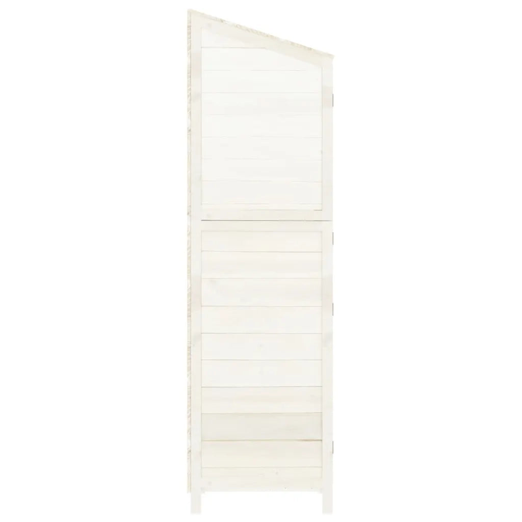 Capanno da Giardino Bianco 102x52x174,5 cm Legno Massello Abete CFW9738445