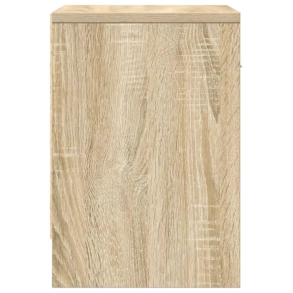 vidaXL Comodini 2 pz con Cassetto Rovere Sonoma 39x28x41 cm
