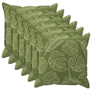 Federa 6 pcs HOUTEN Design a foglia 35 x 35 cm Poliestere 916528