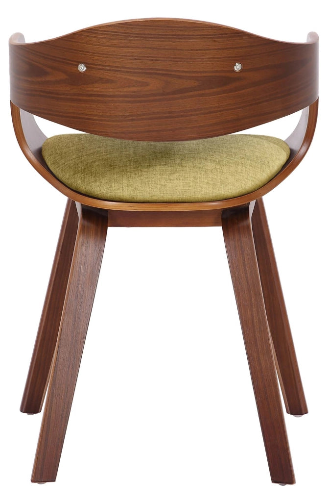 Sedia Kingston in Tessuto Noce/verde chiaro