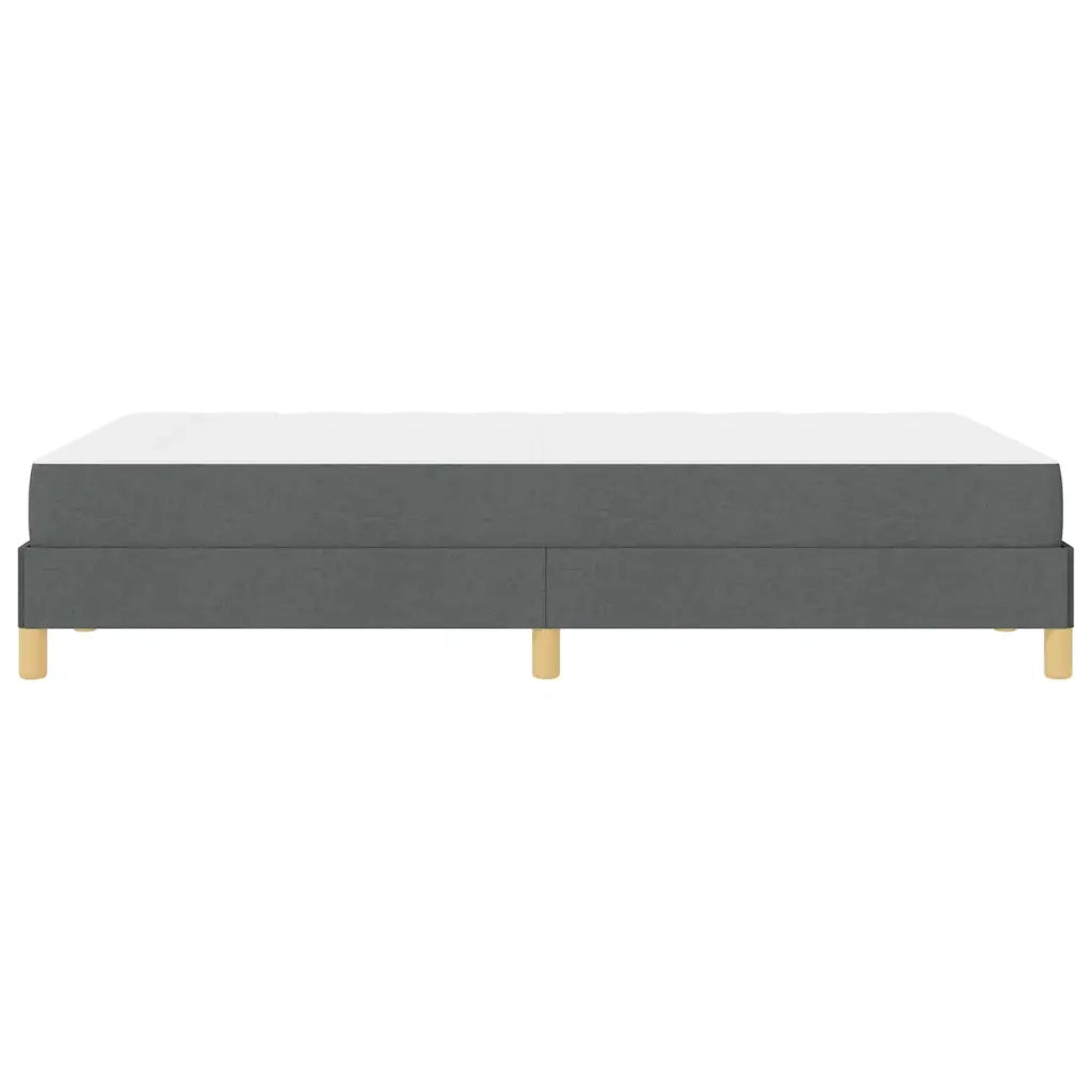 vidaXL Letto a molle Grigio scuro e Marrone 120 x 200 cm