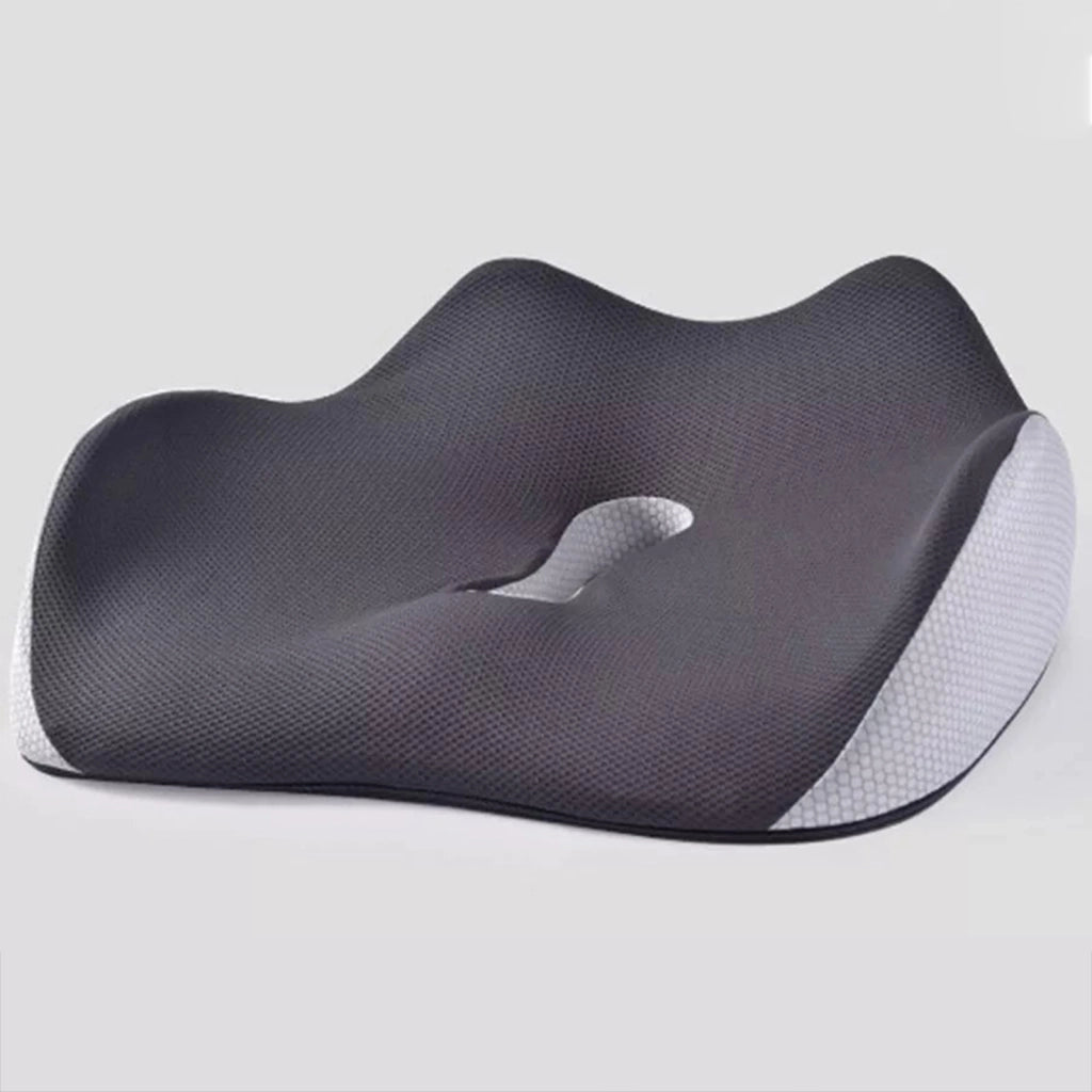 CUSCINO da Seduta Ergonomico 45x36x13 cm Memory Foam Grigio
