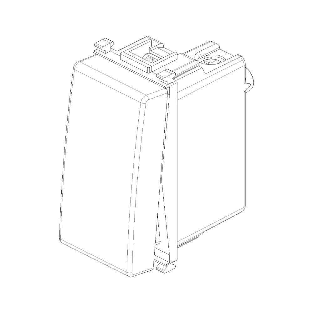 Elettroit serie starlight pulsante bianco 1p 10a 250v compatibile plana
