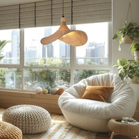 Lampada A Sospensione In Bambù APP1642-1CP 30cm