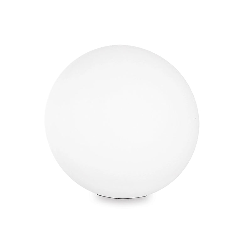 Piantana Sferica da Giardino in Policarbonato Bianco Attacco E27 IP65 Ø 30 - 26,5 cm - Illuminazione Esterna per Camminamenti e Aree Verdi - Rossini