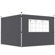 Pareti per Tenda 3x3 m ¨C zephmum ¨C Grigio Scuro 300x200 cm