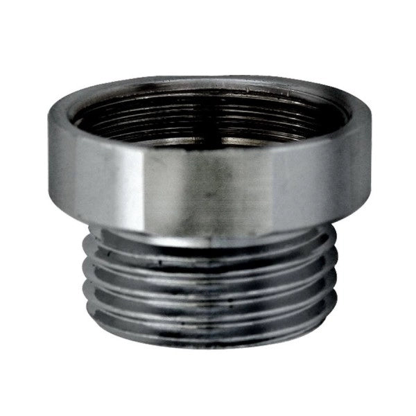 RACCORDO FEMMINA MASCHIO IN OTTONE CROMATO - M. 22X1 - M. 1/2  - HID