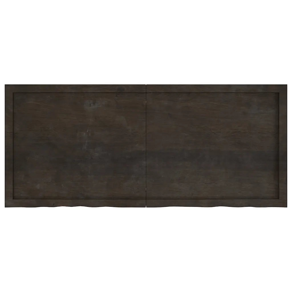 Mensola | Ripiano | Scaffale Marrone Scuro 140x60x(2-4) cm Massello Rovere Trattato