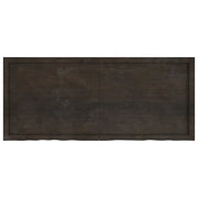 Mensola | Ripiano | Scaffale Marrone Scuro 140x60x(2-4) cm Massello Rovere Trattato