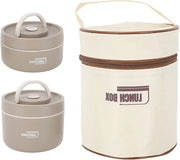Lunchbox isolata in acciaio inossidabile con compartimento termico per viaggi di scuola