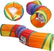 Tunnel per Gatti Opvougbile 2 Vie per Gatti Accessori per Gatti Tunnel per Animali Domestici