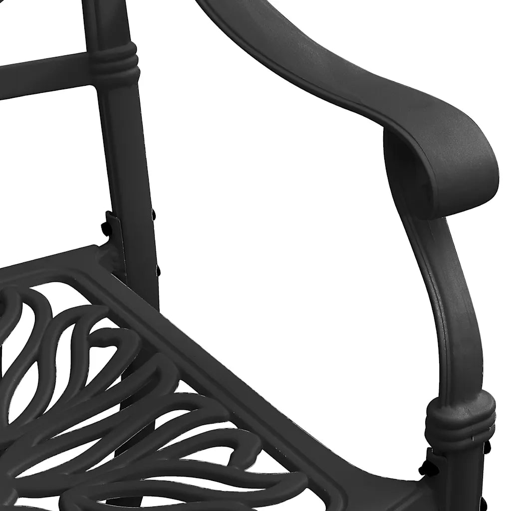 Set da Bistrot 3 pz in Alluminio Pressofuso Nero 3070578