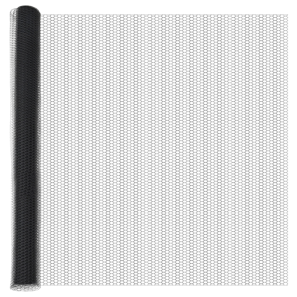 Set di Recinzione Set di 2 Grigio Acciaio 25 x 1,5 m Pieghevole
