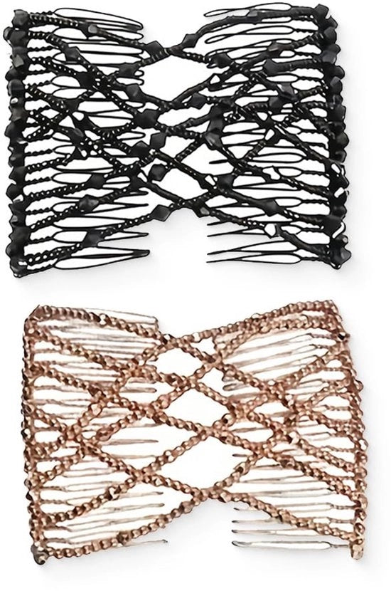 Accessori Capelli Elastici Decorativi - Transparenti - 2 Pezzi - Adatti alle Donne