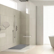 Pavimento antiscivolo per cabina doccia resistente alla muffa in PVC morbido 40 x 60 cm grigio