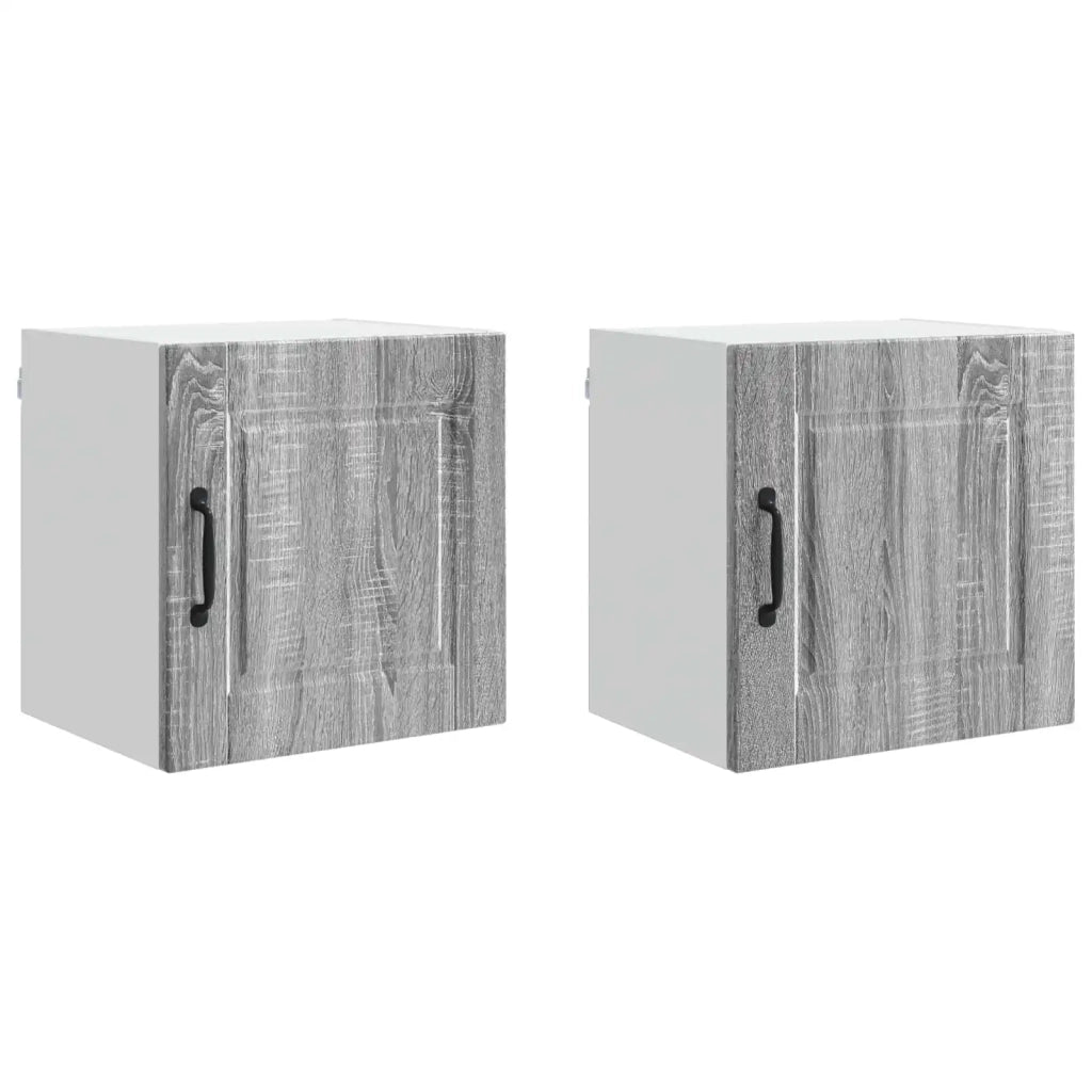 Armadietto a muro PORTO 2 pcs Grigio Sonoma 40 x 31 x 40 cm 885238