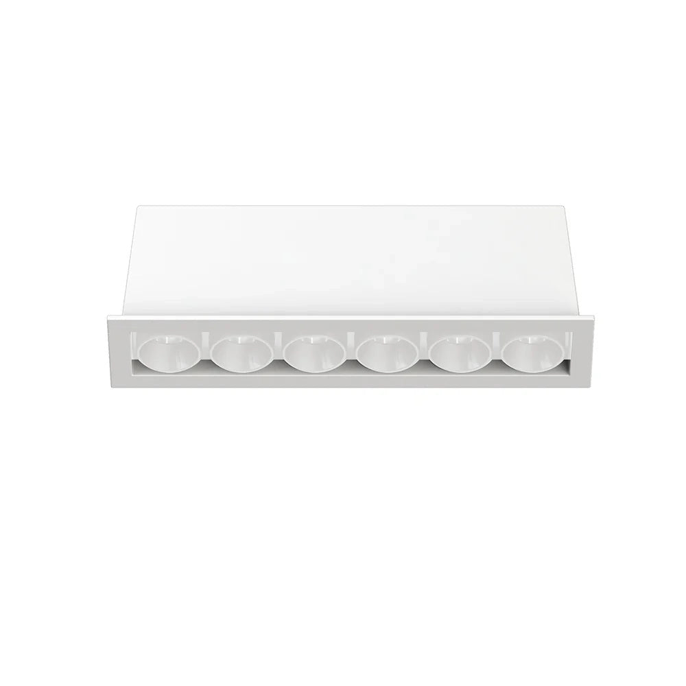Faretto LED Incasso Rettangolare Triplo 11W CRI>90 Fascio 24° Bianco – 3000K 4000K 6000K Colore della luce: Luce fredda
