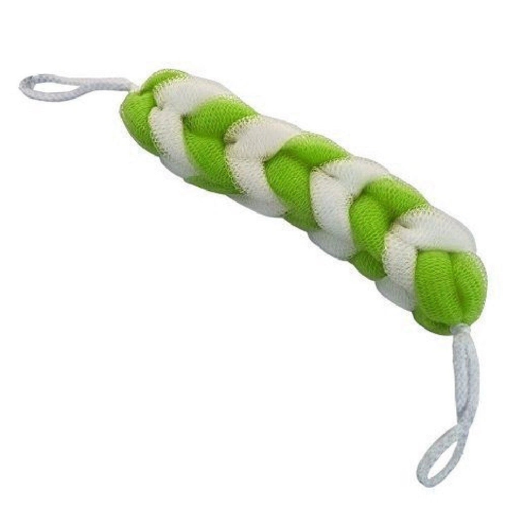 Trade Shop - Spugna Rete Esfoliante Bagno Doccia Lavare Schiena A Treccia Scrubber -