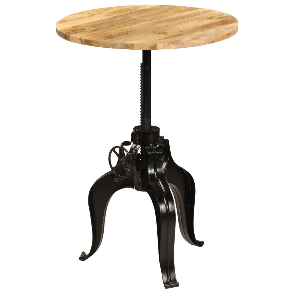 Tavolo da Bar in Legno Massello di Mango 75x(76-110) cm 245268