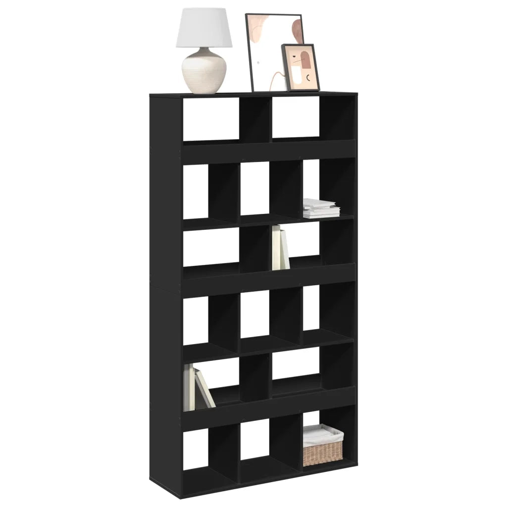 vidaXL Divisorio Stanza Nero 100x33x187,5 cm in Truciolato