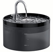 Fontana per gatti Drinkfonteina per gatti: 2L fontana per gatti - Fonteina per gatti Super silenziosa - Lampada LED integrata - Filtro a carbone attivo - Serbatoio trasparente - Nero
