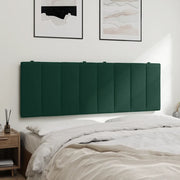 Cuscino Testiera-Cuscino per Testiera Hanko Verde Scuro 120 cm in Velluto