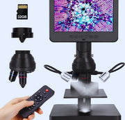 Microscopio Digitale 7 Pollici con Schermo con 4000x Zoom e Registrazione Video 2160p UHD – Ideale per Ricerca Numismatica e Biologica - Adatto per Adulti e Bambini