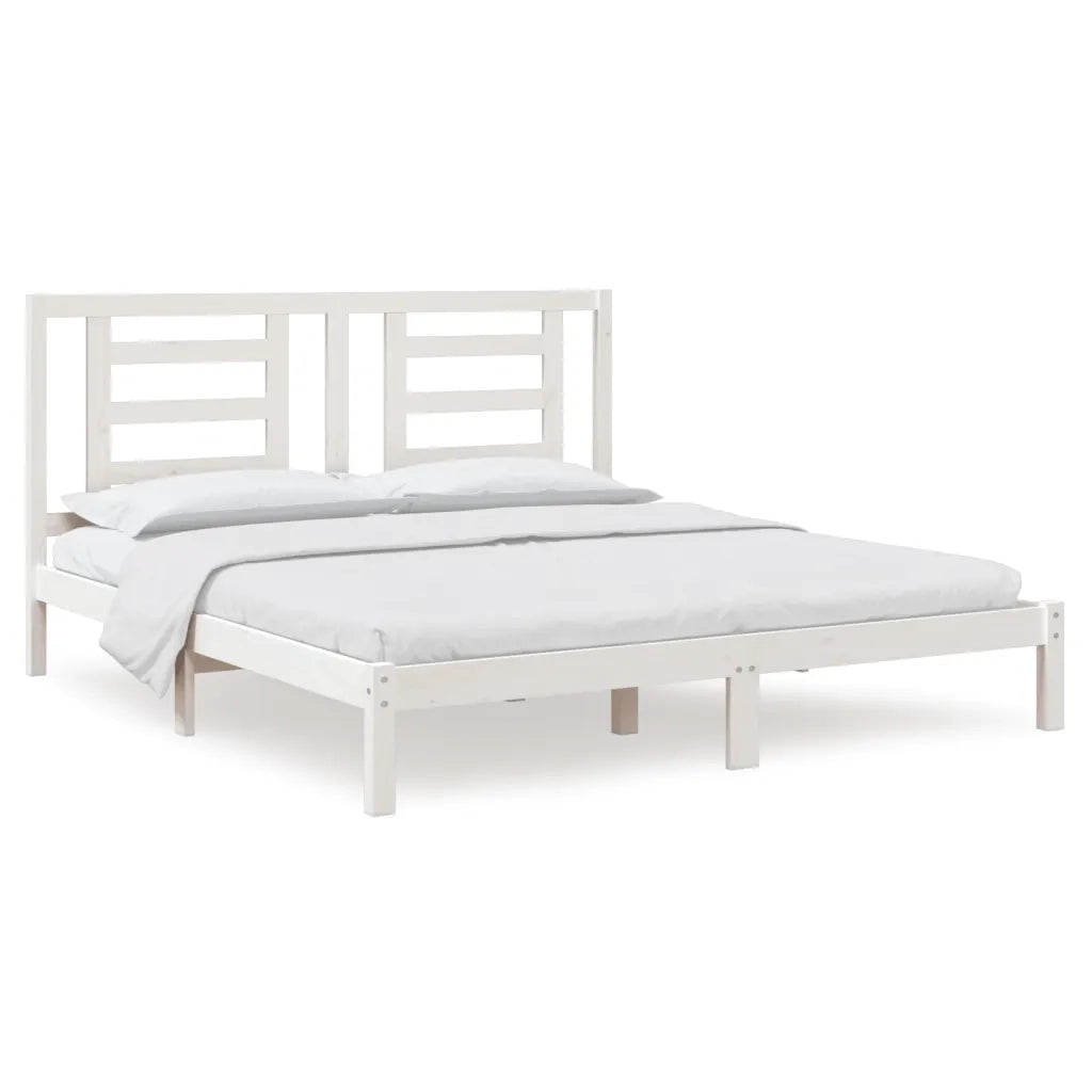 Giroletto Bianco in Legno Massello 180x200 cm Super King 3104364