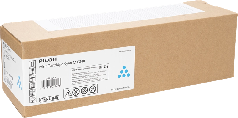 Ricoh 408452 cartuccia toner 1 pz Originale Ciano