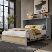 Letto trasformabile 140x200 con cassetti, USB e presa integrata