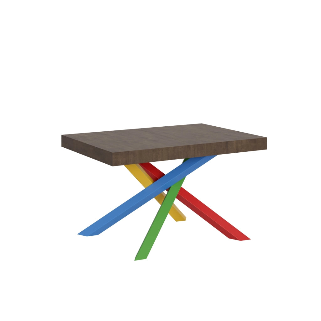 Tavolo allungabile 90x140/400 cm Volta noce telaio 4/B