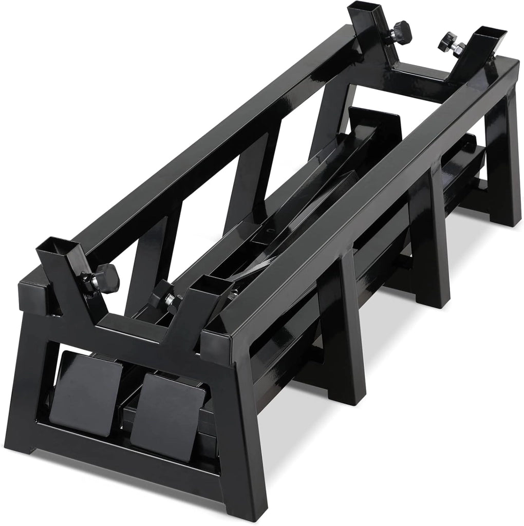 Cavaletto per Tagliare Legna 77x50x105cm 400 kg capacità di carico con Staffa di bloccaggio Tagliare Legna Tagliare Tronchi