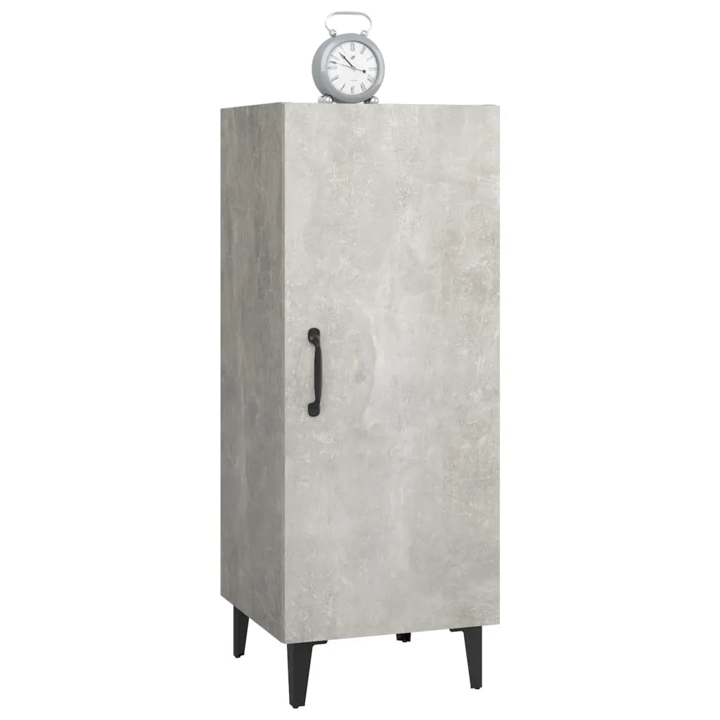 Credenza Grigio Cemento 34,5x34x90 cm in Legno Multistrato 812334