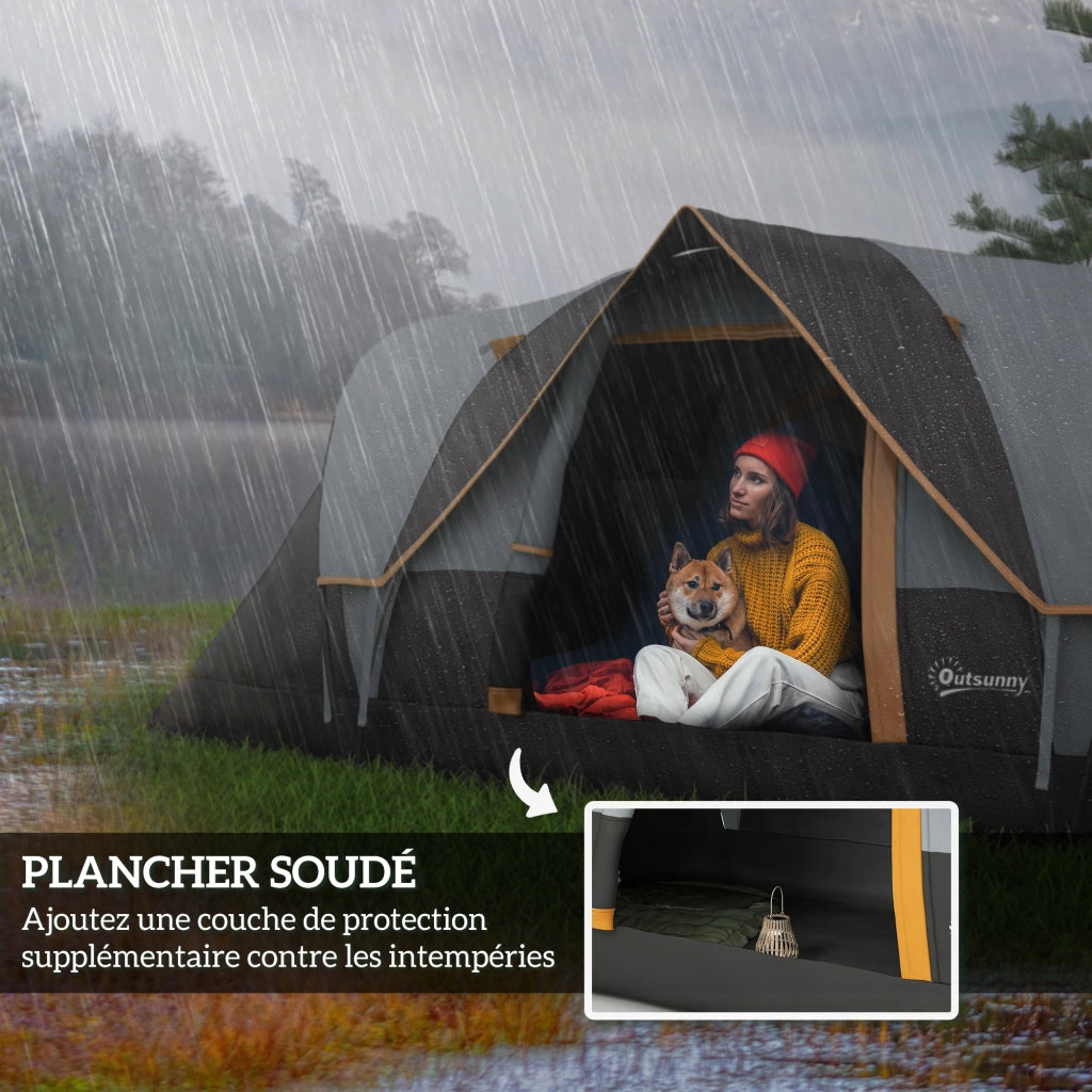 Tenda da campeggio familiare 5-6 persone ¨C zephmum ¨C grigio chiaro