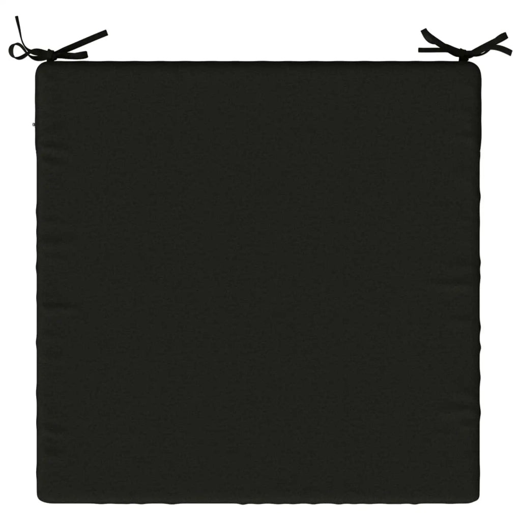 Cuscini per Sedia in 4 Pezzi SOEST 4 pz 100% Poliestere Nero 945064
