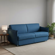 Verceia, Divano Letto 2 Posti Sfoderabile Made in Italy, 160x95 cm blu